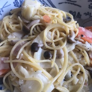 白菜のクリームパスタ♪